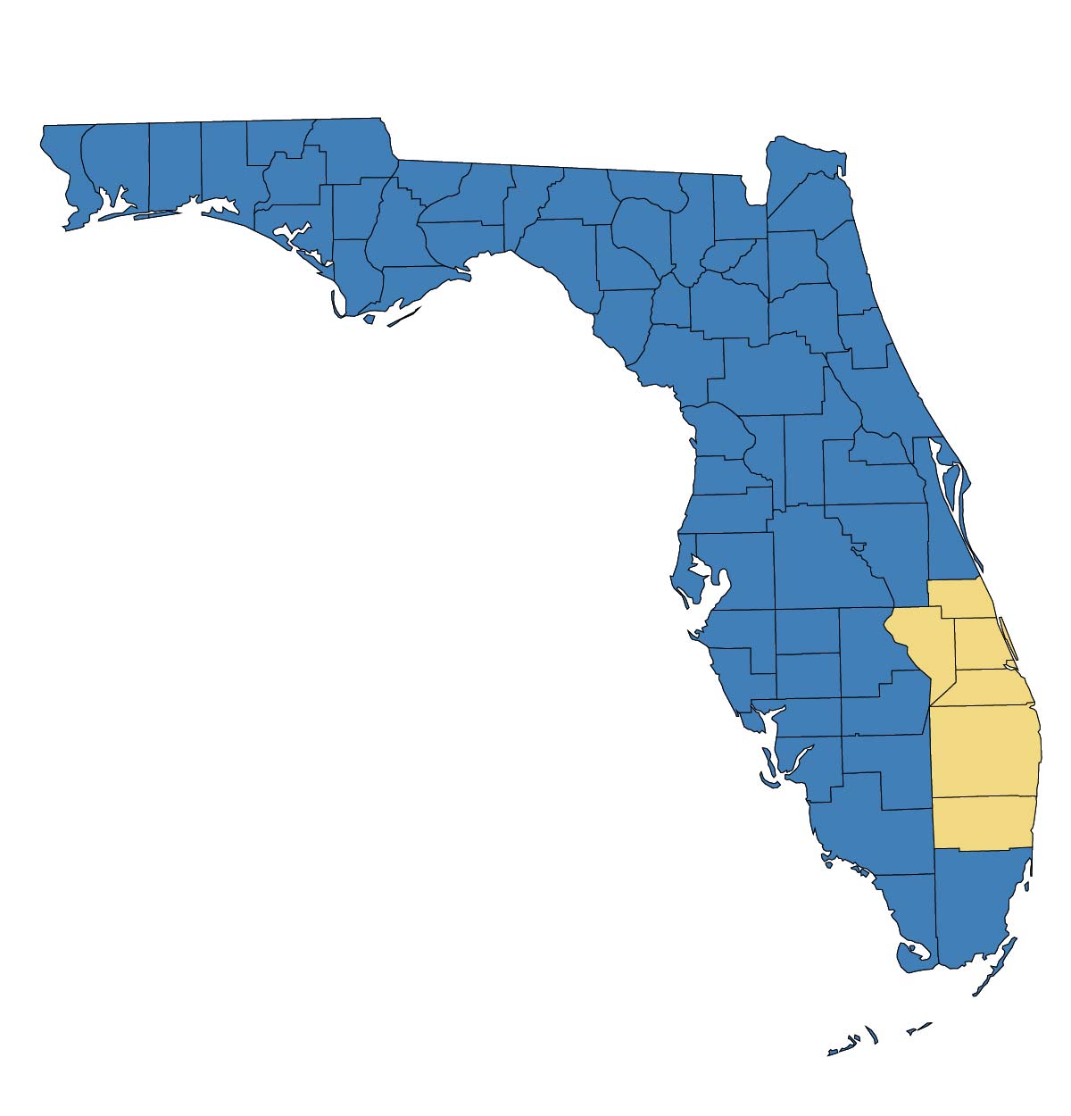Southeast region of Florida